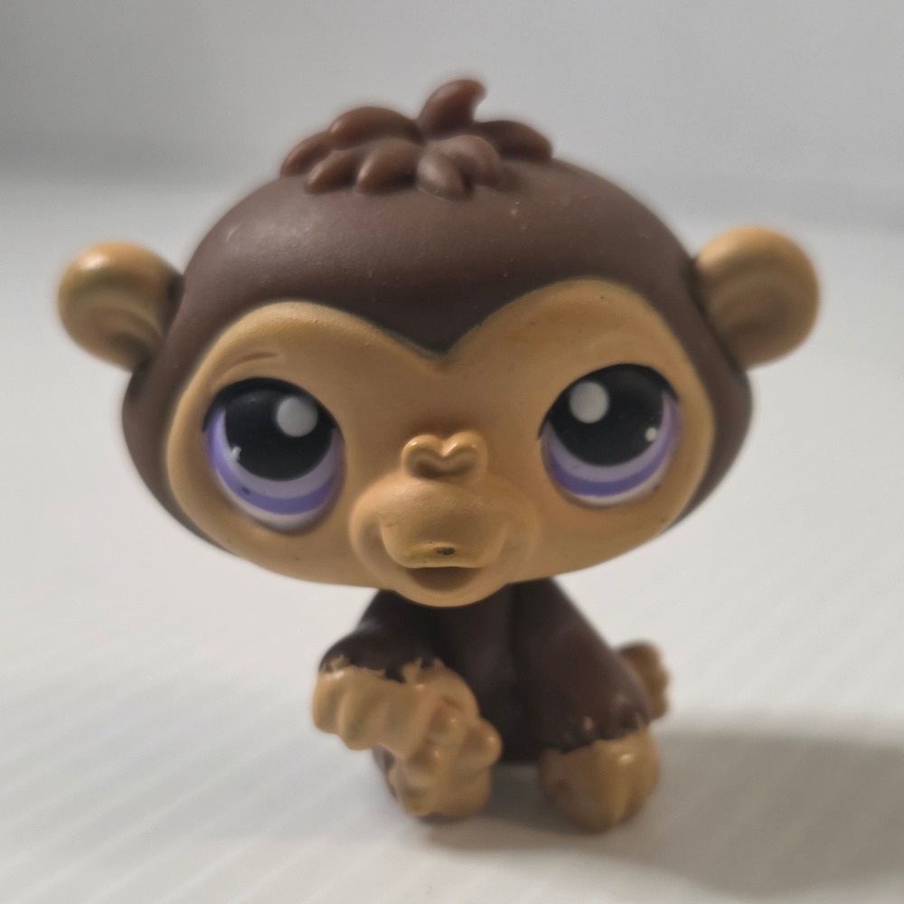 Hasbro Littlest Pet‎ Shop Small Brown Good Monkey 2006 LPS Figure